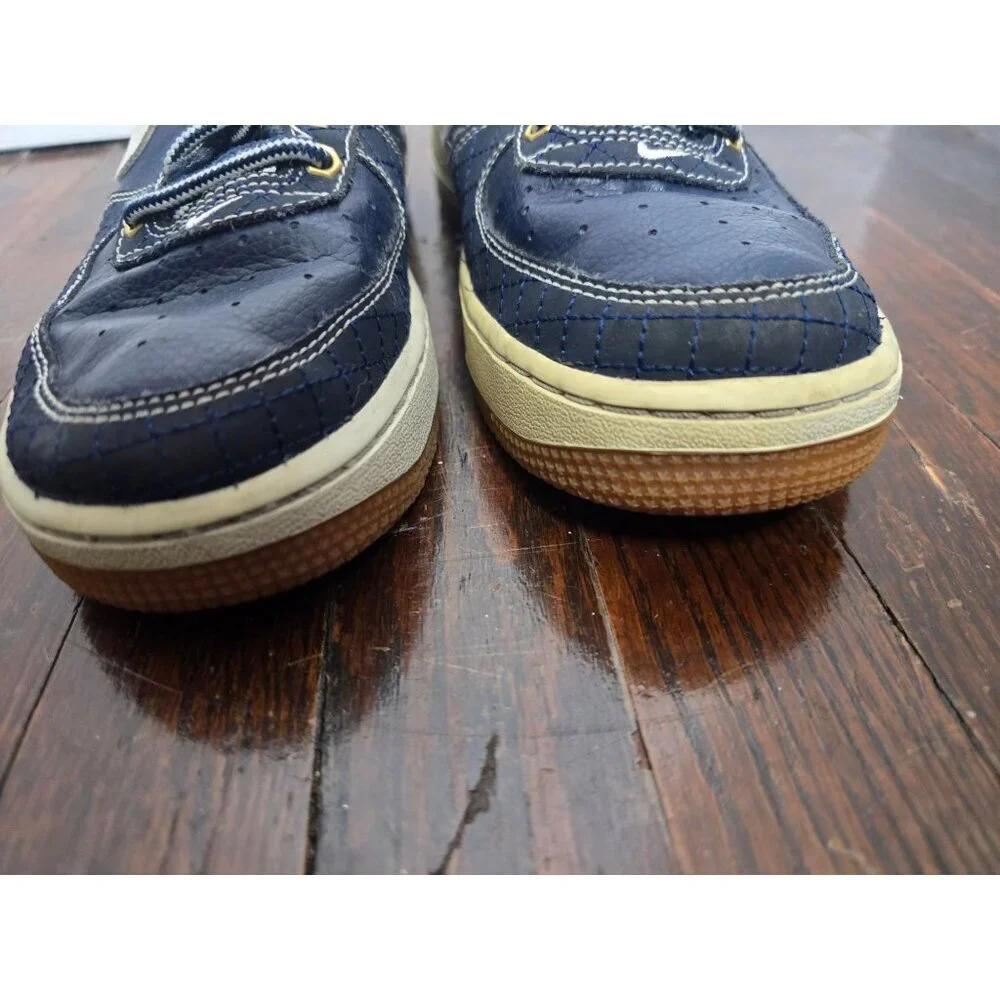 Nike Air Force 1 Premium GS Obsidian Gum Navy Blue Sneaker